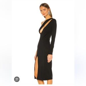 PAGNE MIDI DRESS IN BLACK H:ours